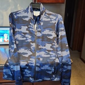Stitch Fix Item, Blue Camouflage Zip-Up Jacket, Sz. Lg.